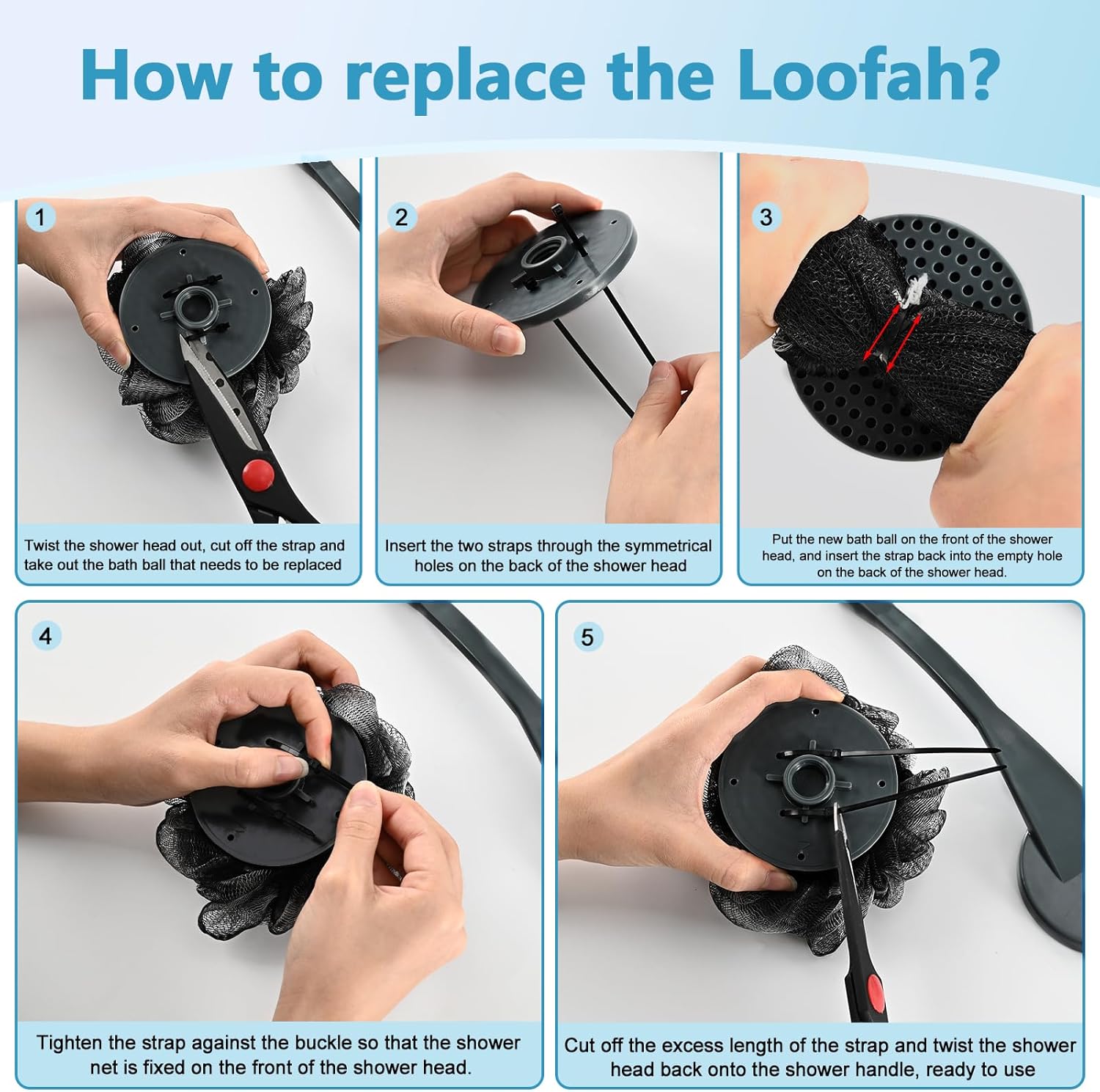 Loofah with Handle, 20.5