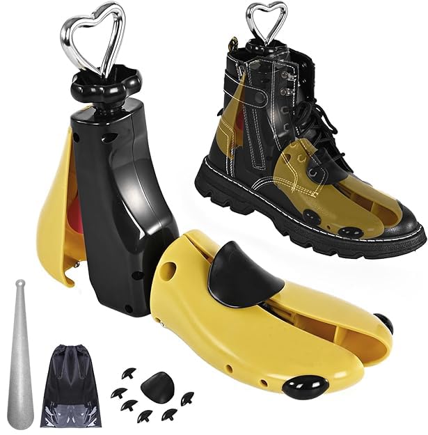 UHIAGREE Shoe Stretcher Women Men, Boot Stretcher Women, Adjustable Unisex Boot Wide Feet (Yellow(For Wm