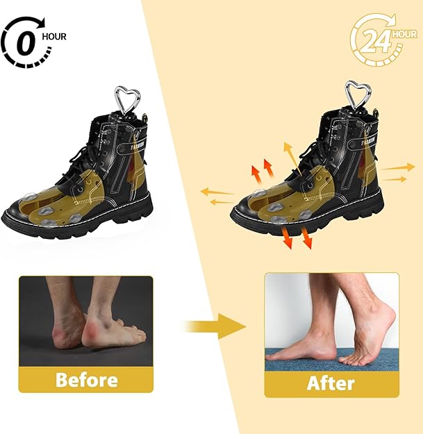 UHIAGREE Shoe Stretcher Women Men, Boot Stretcher Women, Adjustable Unisex Boot Wide Feet (Yellow+Metal plug (For Wm