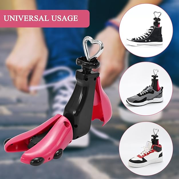 Shoe Stretcher Women Men, Boot Stretcher Women, Adjustable Unisex Boot Wide Feet Red (S(2 Pack for Women Size 6-11,men