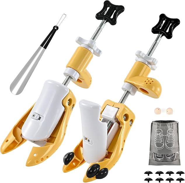 UHIAGREE Shoe Stretcher, 6 Way Shoe Stretcher Women and Men, Adjustable Length, Width and Height Shoe Widener Stretcher(L(for Men