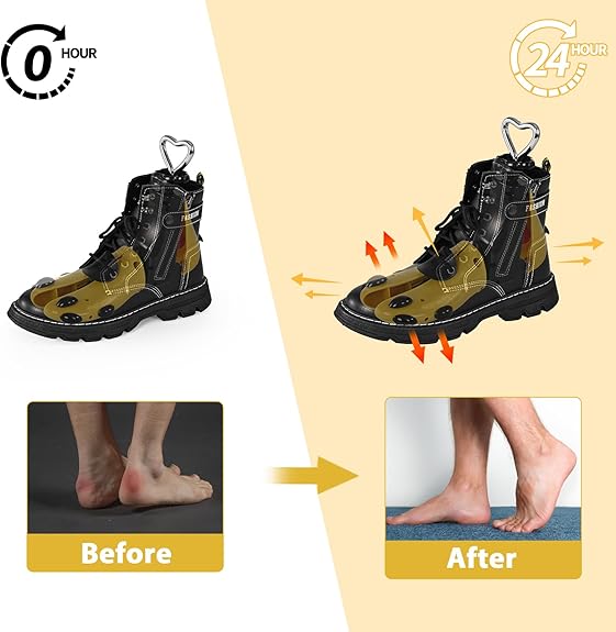 UHIAGREE Estirador De Zapatos Unisex, ABS, Adulto, Botas, Ajustable, Pies Anchos, Amarillo (Mujeres 9-14, Hombres 8-13)